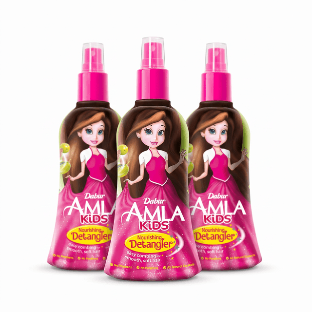 Dabur Amla Kids - Nourishing Hair Care - 200 ml - Detangler - 3PCS