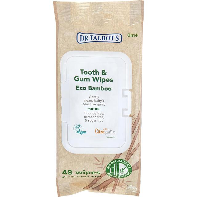 Dr.Talbot's - Eco Bamboo Tooth & Gum Baby Wipes - 48 Pcs