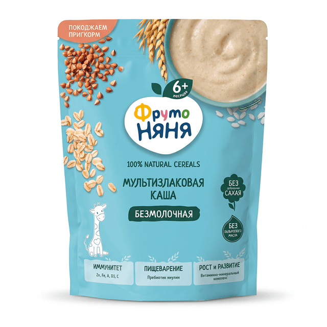 Fruto Nanya - Natural Cereals Dairy-Free 6+m -190g - Multi-Grain