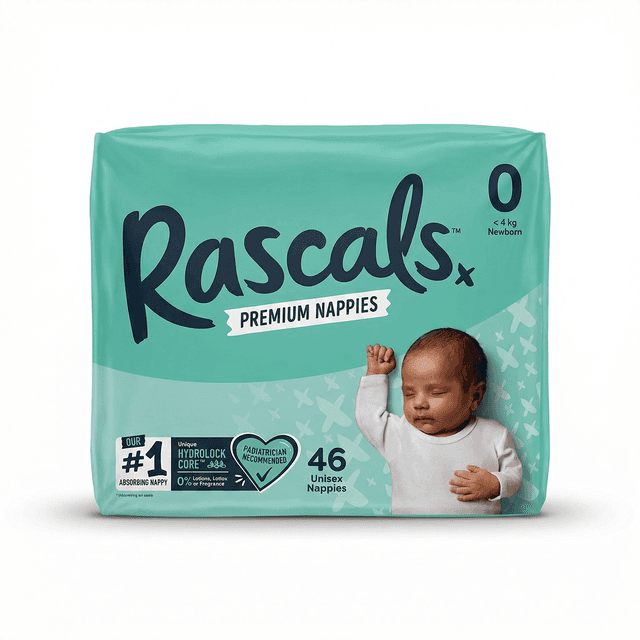 Rascals - Diapers Premium Nappies N0 (4kg) - 46pcs