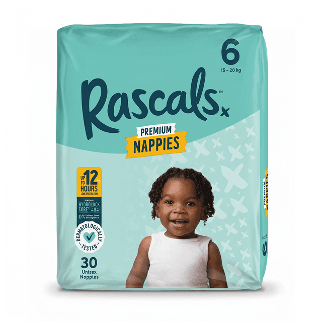 Rascals - Diapers Premium Nappies N6 (15-20kg) - 30pcs