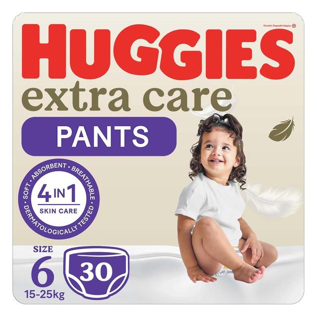 Huggies - Pants Extra Care Diaper Pack - Number 6 - Size 15- 25kg - 30 Diapers
