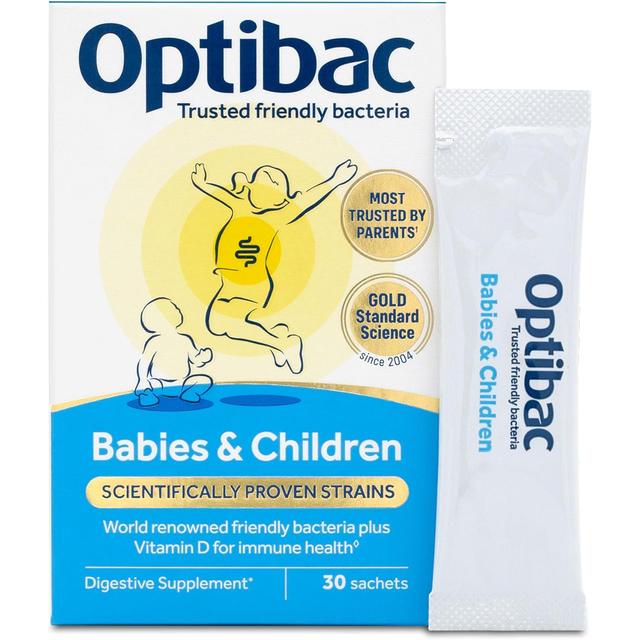 Optibac Babies & Children bacteria with vitamin D, 0-12 year, 30 sachets