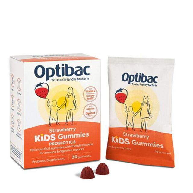 Optibac Kids Gummies strawberry flavor