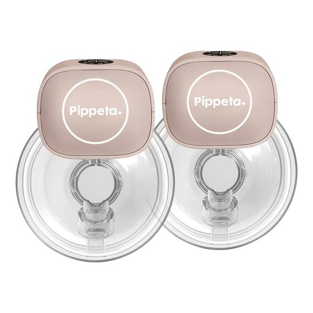 Pippeta - LED Wearable Hands Free Breast Pump - Ash Rose - 2 pcs