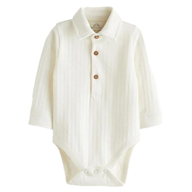 Next - White Shirt Bodysuit - 3-6 months