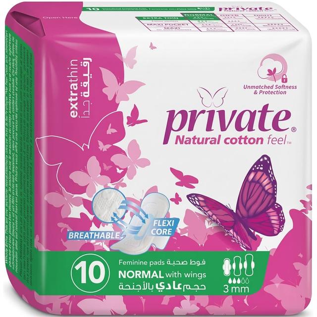 Private - Natural Cotton Feel Extra Thin 3mm - 10 pcs