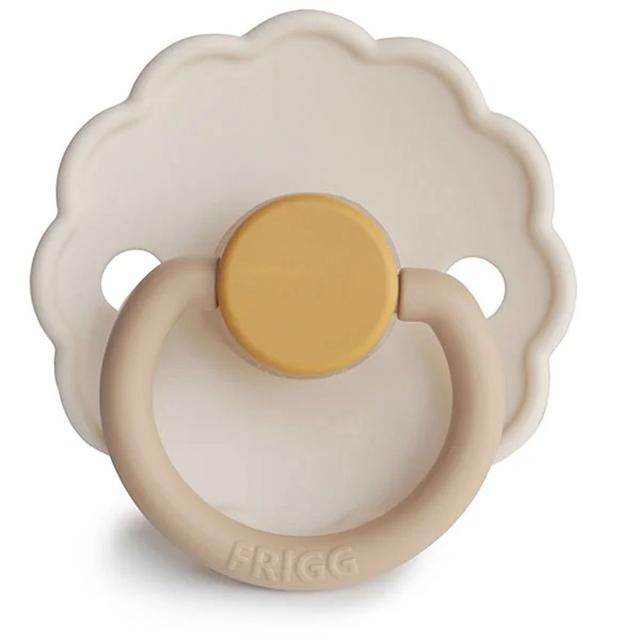 FRIGG - Daisy Silicone Baby Pacifier 1 0-6 months - Chamomile