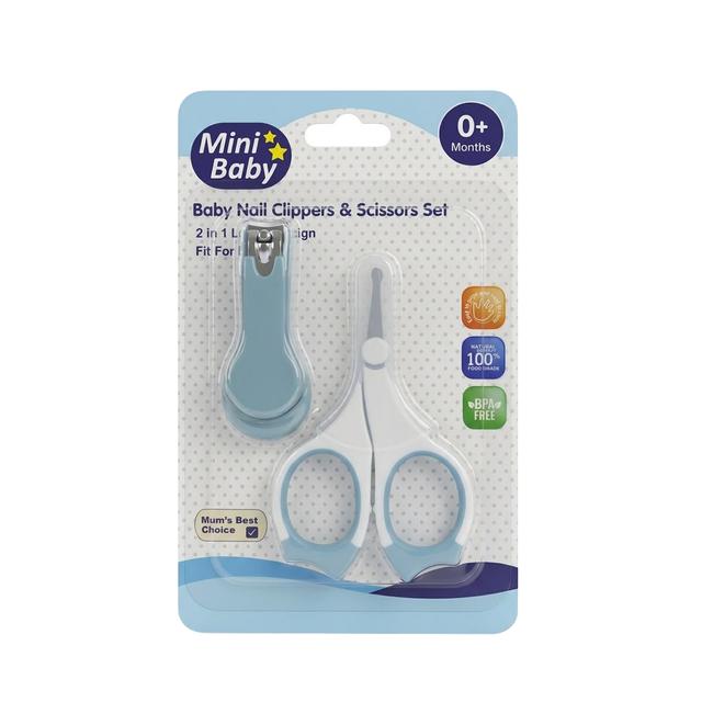 Mini Baby - Baby Nail Clippers & Scissors Set - Blue