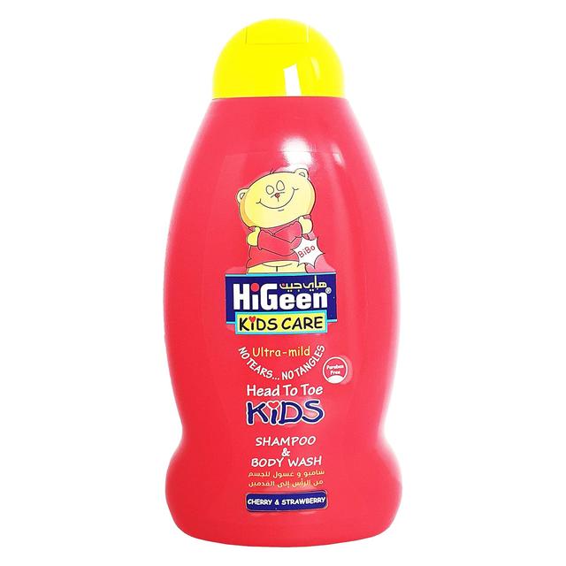 Higeen - Kids Care Shampoo and Body Wash 500 ml - Cherry & Strawberry