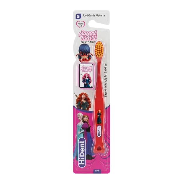 HiDent - Sweet heart Teethbrush Soft - 7+y - Red
