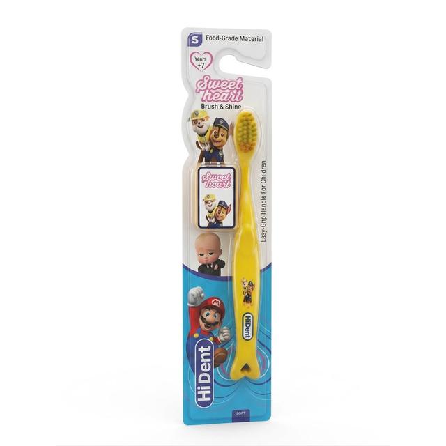 HiDent - Sweet heart Teethbrush Soft - 7+y - Yallow