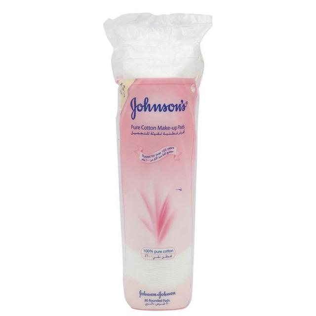 Johnson's - Pure Cotton Makeup Remover Pads 80 pcs