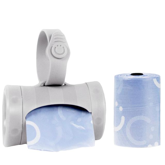 Ubbi - Retractable On The Go Bag Dispenser - Grey
