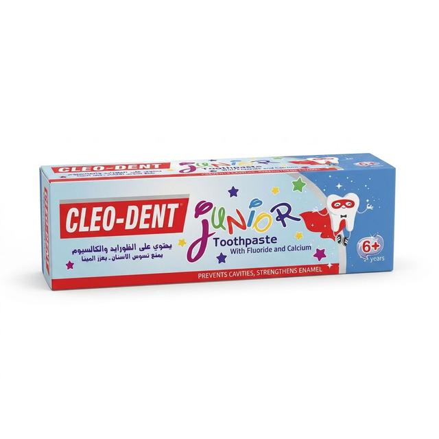 Cleo-Dent - Fluoride & Calcium ToothPaste Junior - 6+y - 99.5g