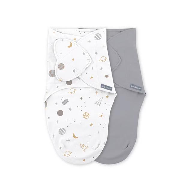 SwaddleMe - Ingenuity Original Heart Swaddle 0-3m - 2pk - Sunset Space