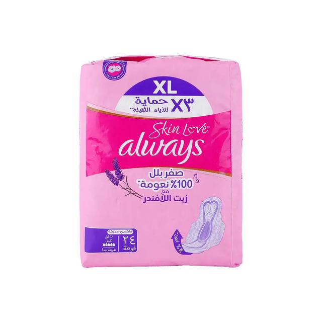 Always - Breathable Soft Maxi Thick extra Large Pads With Wings - 24 Pads