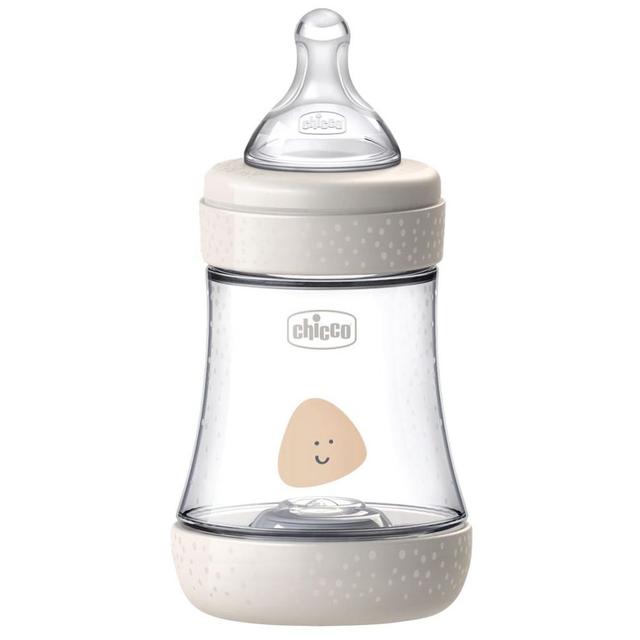 Chicco - Perfect 5 Feeding Bottle 150ml Slow Flow Teat 0m+ Beige
