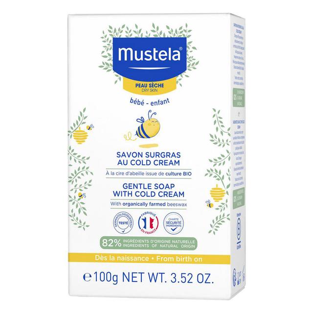 Mustela - Dry Skin Care Set: Gentle Soap with Cold Cream for Nourishment and Protection 100g
