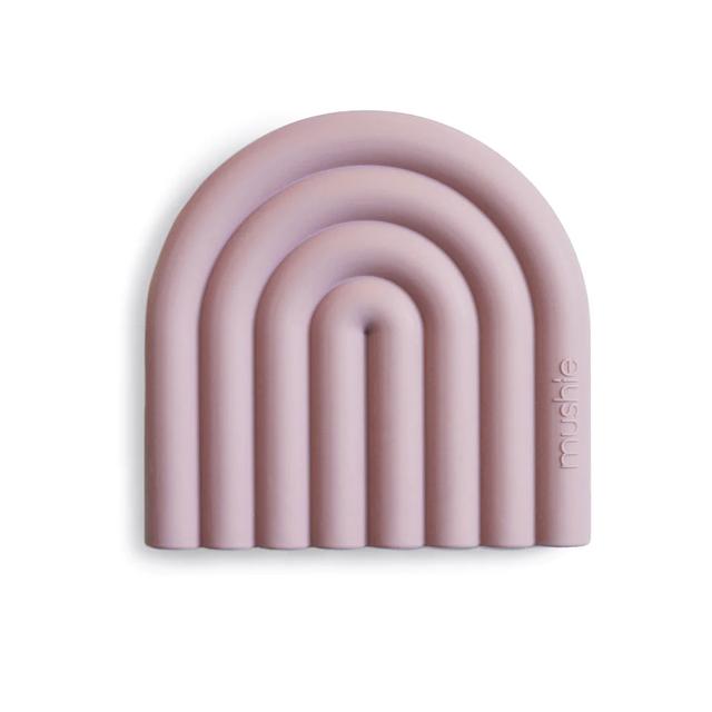 Mushie - Rainbow Teether - Mauve - 3+ months