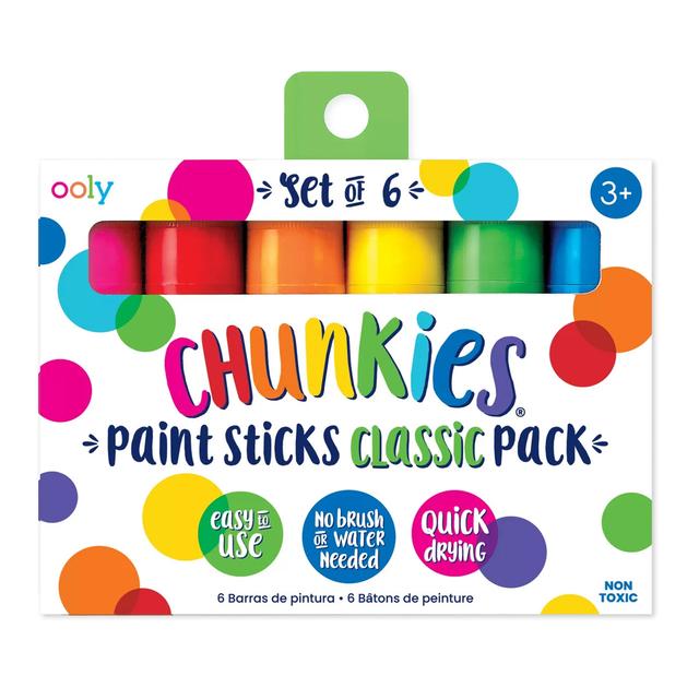 OOLY - Chunkies Paint Sticks Classic Pack - 6 Pcs - 3+y