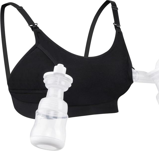 Momcozy - Hands Free Pumping Bra  M- Black