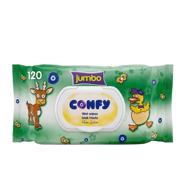 Confy - Wet Wipes - Green - Pcs 120