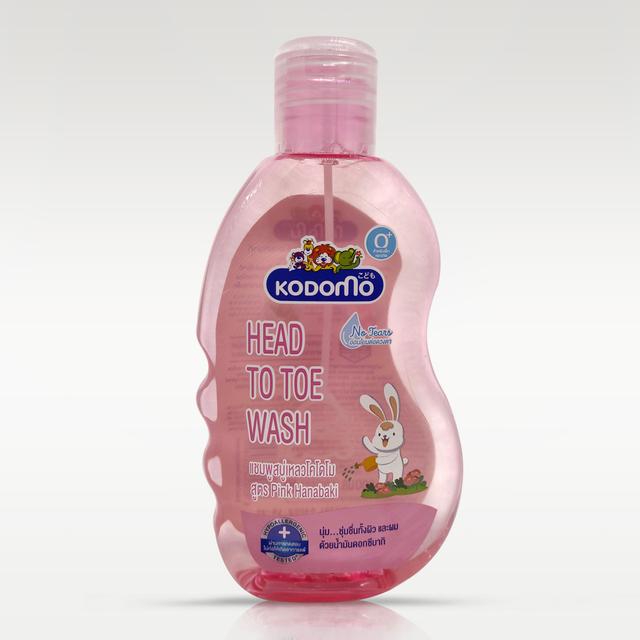 Kodomo - Hair & body wash mid original 200ml - Pink