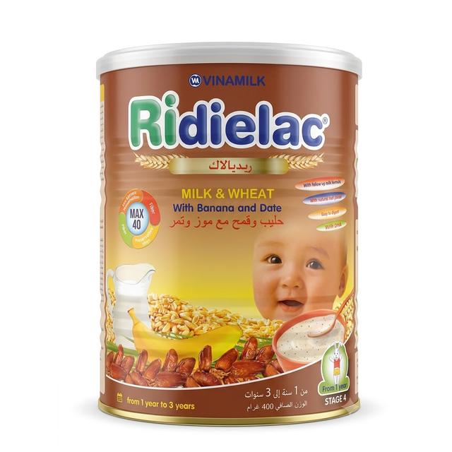 Ridielac - Cereal Milk & Wheat With Banana And Date - 400g - 1-3y