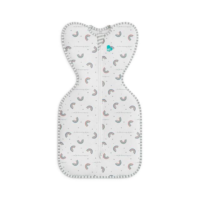 Love to Dream - Swaddle UP Original Cotton Designer Rainbow White NB