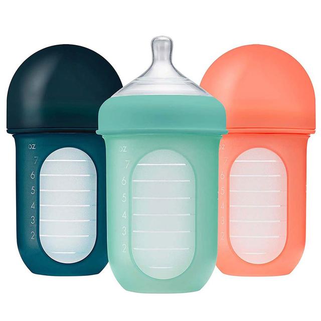 Boon - Nursh Bottle 8oz Pack of 3 - Monochrome