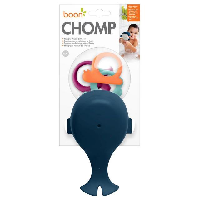 Boon - CHOMP Hungry Whale Bath Toy - Navy