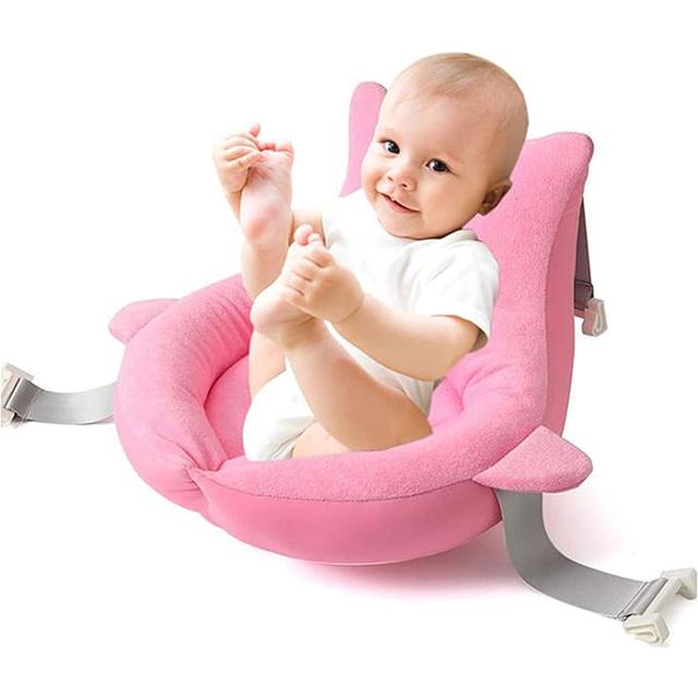 MissTiara - Baby Bath Pad Adjustable Infant Bath Support Pillow Mat - 0-6 month - Pink