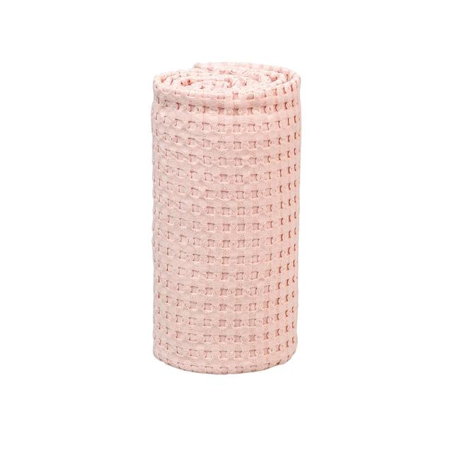 Lulujo - Waffle Blanket (100cm x 80cm) - Ballet Slipper