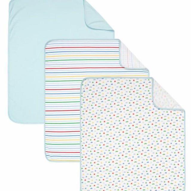 Mothercare - Confetti Party Jersey Blankets - 3 pcs - Blue