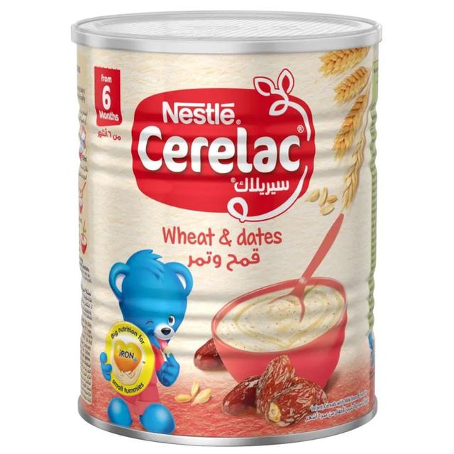 Nestle - Cerelac Cereals With Iron+ Wheat & Dates 400g Tin