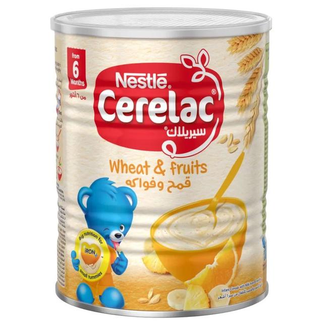 Nestle - Cerelac Cereals With Iron+ Wheat & Fruits 400g Tin
