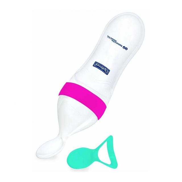 Optimal - Silicone Squeeze feeder - 6+m - White