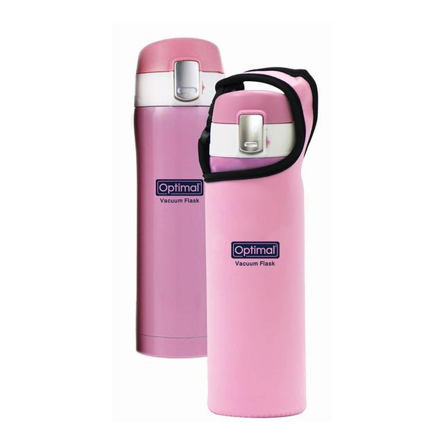 Optimal - Stainless steel vacuum 480ml - pink
