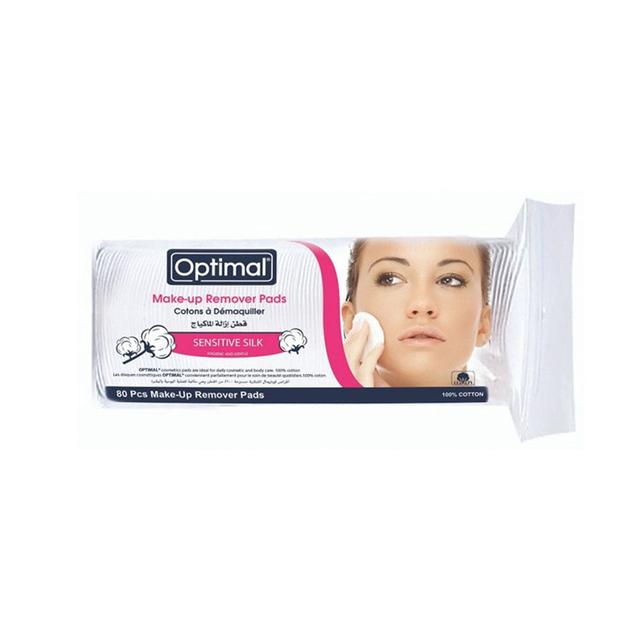 Optimal - Cotton Makeup Remover Pads - 80 Pcs