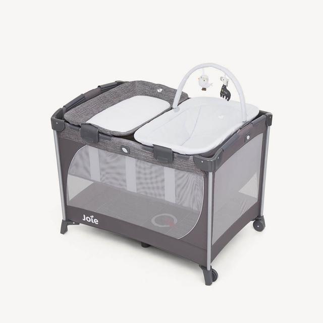Joie = Commuter Change & Snooze Travel Cot Baby Cot- Linen