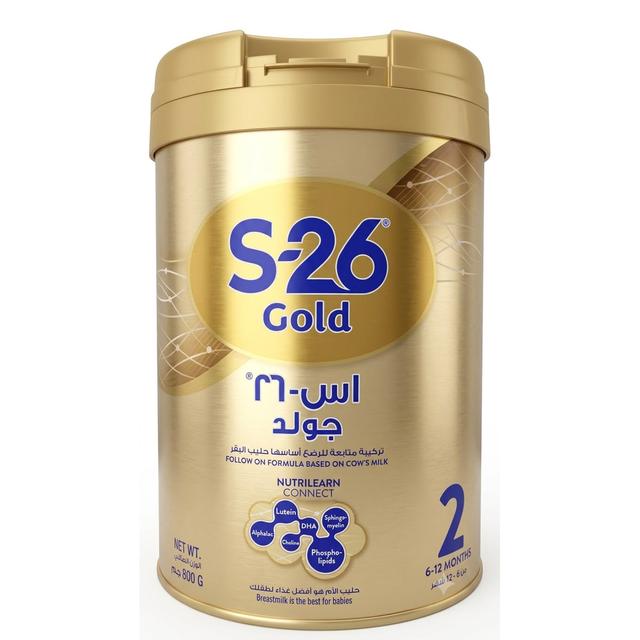 S-26 - Pro Gold Milk Formula - Stage 2 - 6-12m - 900 gm