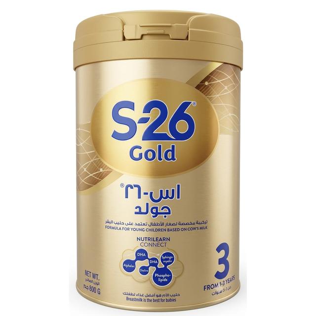 S-26 - Pro Gold Milk Formula - Stage 3 -1-3 y - 900 gm