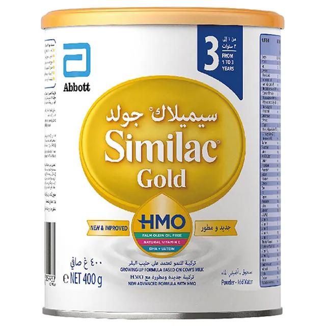 Similac Gold 3 HMO Growing-Up Formula Milk (1-3y) - 400g