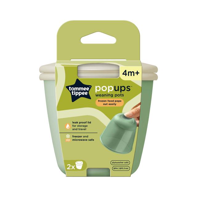 Tommee Tippee حافظة طعام صغيرة عدد 2 أخضر