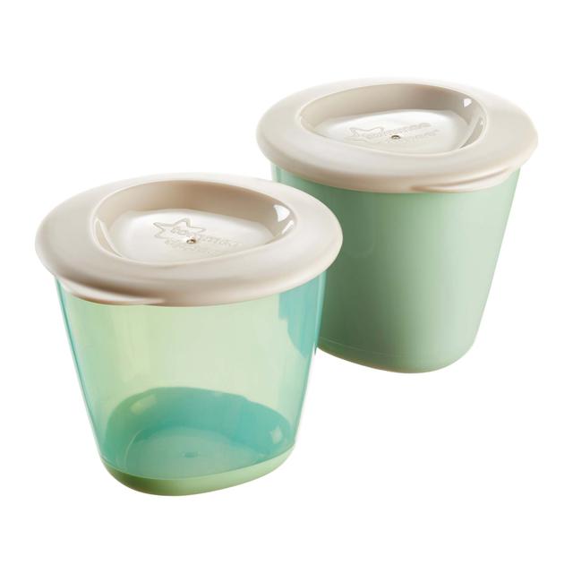 Tommee Tippee حافظة طعام صغيرة عدد 2 أخضر