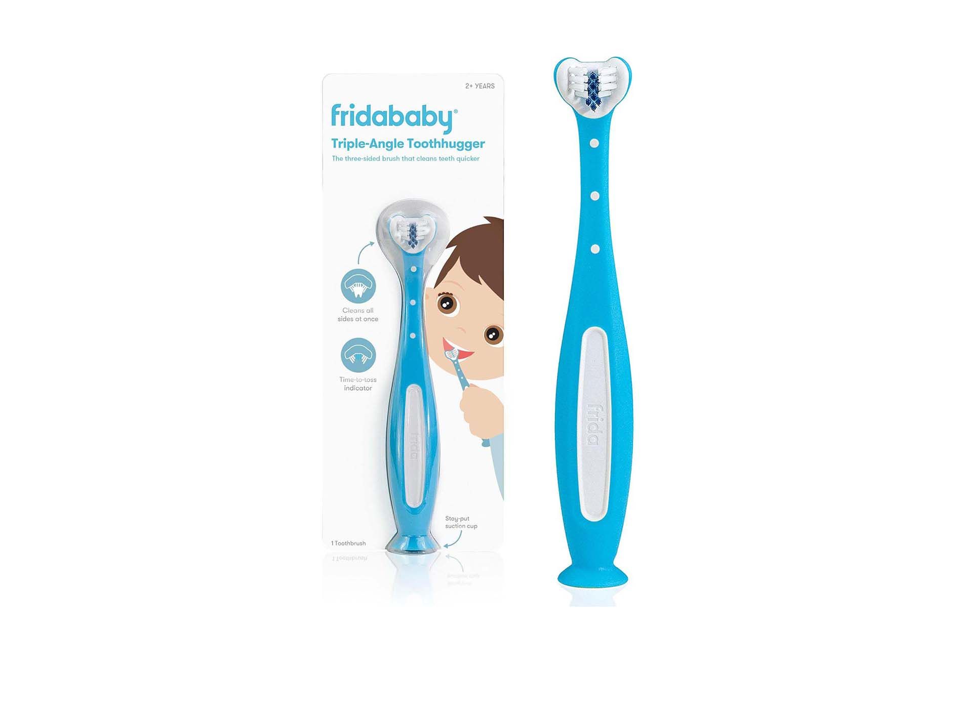 FridaBaby - SmileFrida ToothHugger Kids Toothbrush - Blue