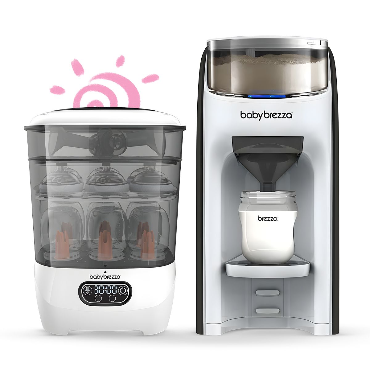 baby brezza - Complete Feeding & Sterilization Set – White