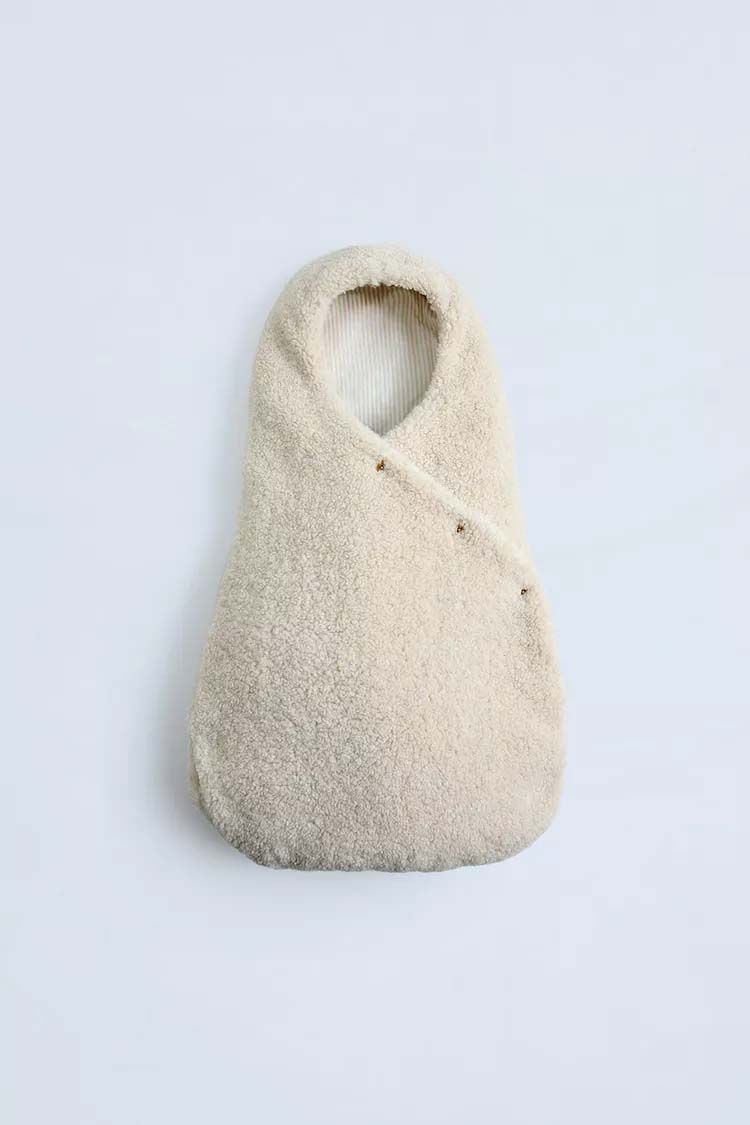 Zara - Faux Shearling Carrycot Baby Wrap