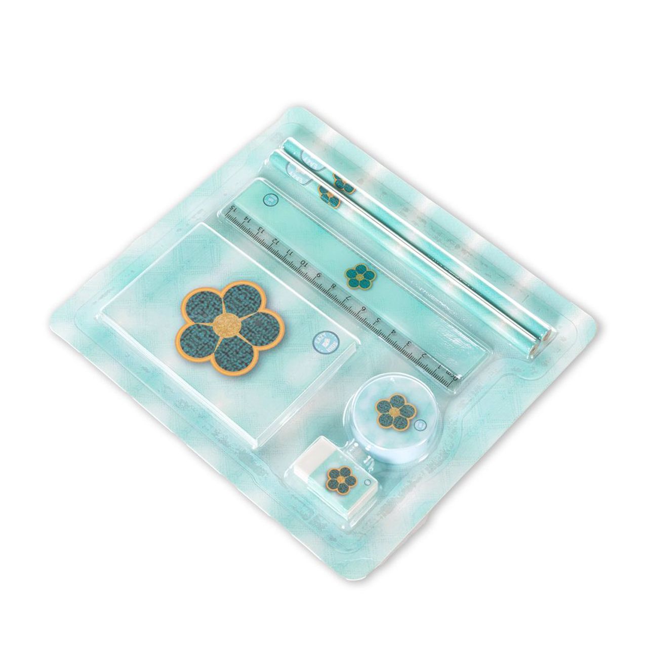 Eazy Kids - Stationary Set - Daisy Flower Green